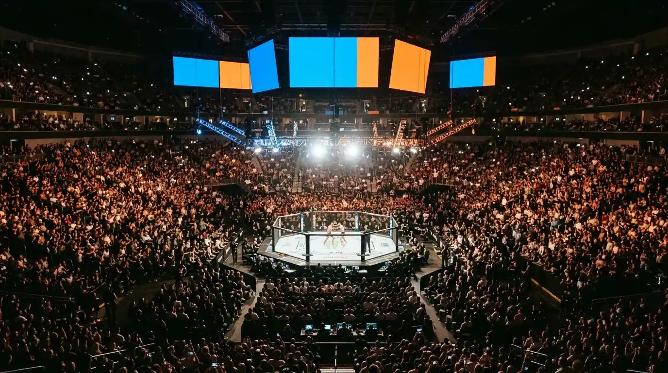MMA betting market growth chart showing UFC revenue trajectory and global wagering volume trends